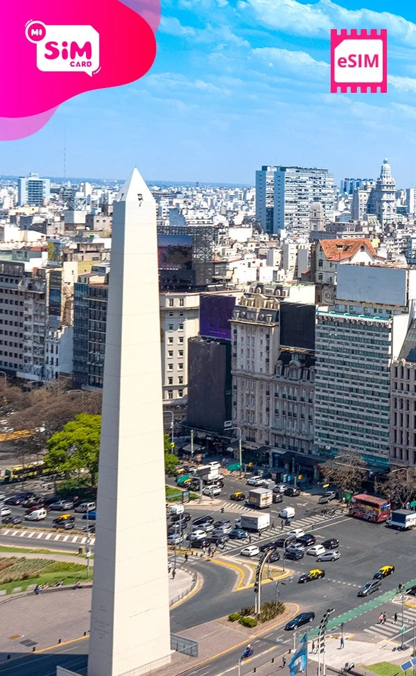 eSIM con datos ilimitados para Argentina