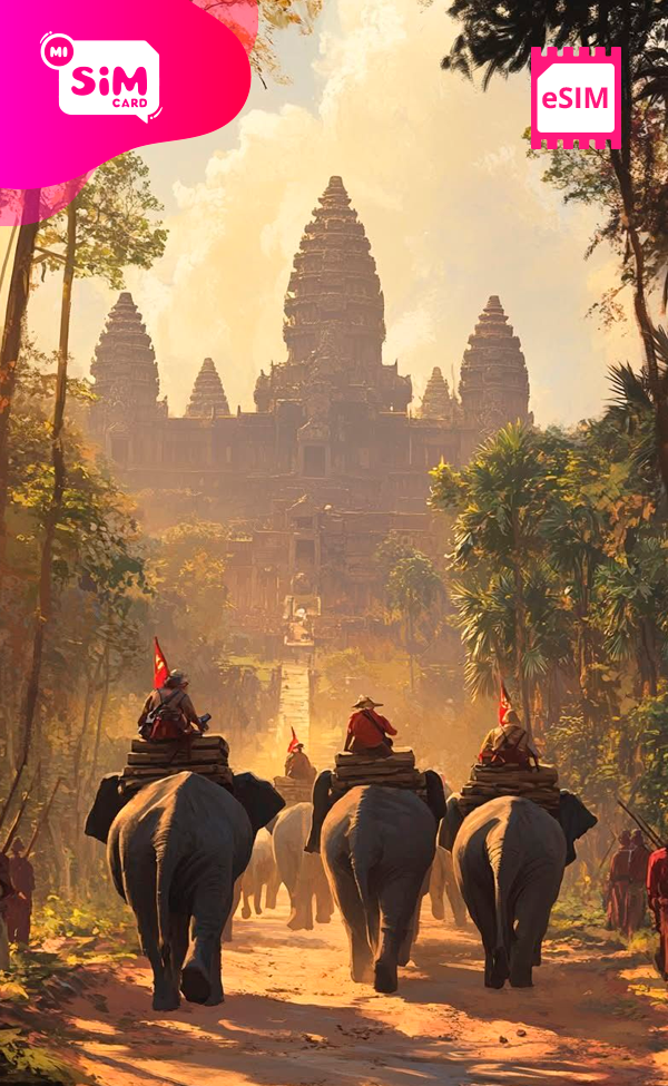 eSIM con datos ilimitados para Camboya