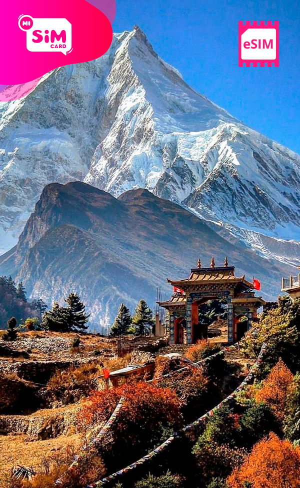 eSIM con datos ilimitados para Nepal
