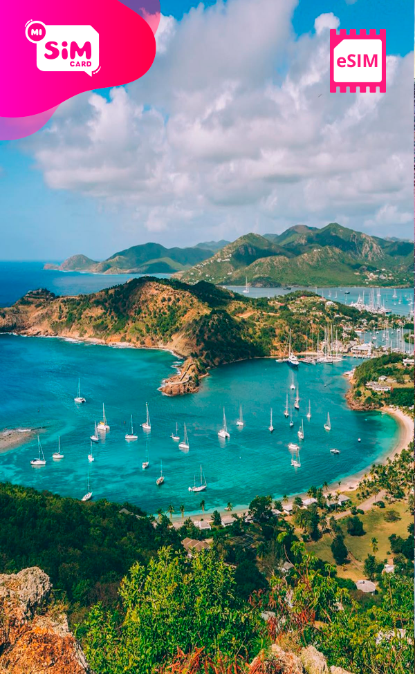 eSIM con datos ilimitados para Antigua y Barbuda