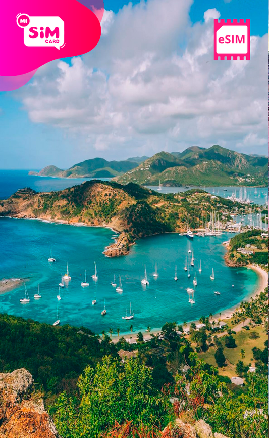 eSIM con datos ilimitados para Antigua y Barbuda