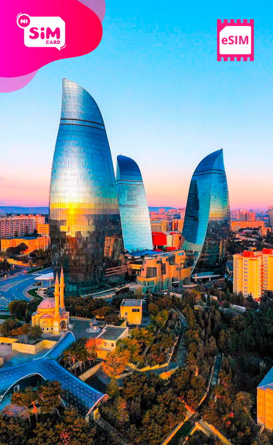 eSIM con datos ilimitados para Azerbaiyán