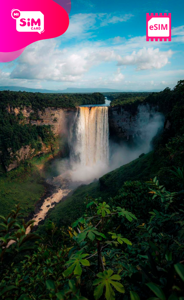 eSIM con datos ilimitados para Guyana