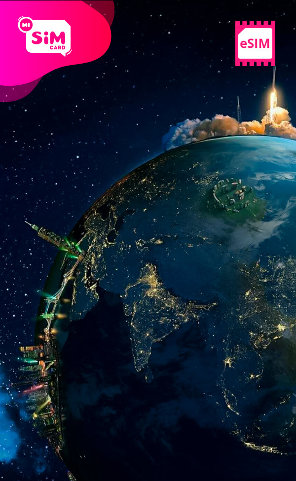 eSIM internacional con datos ilimitados para más de 80 países