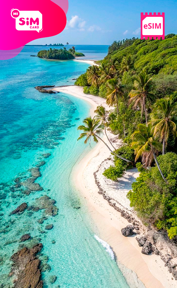 eSIM con datos ilimitados para Islas Turcas y Caicos