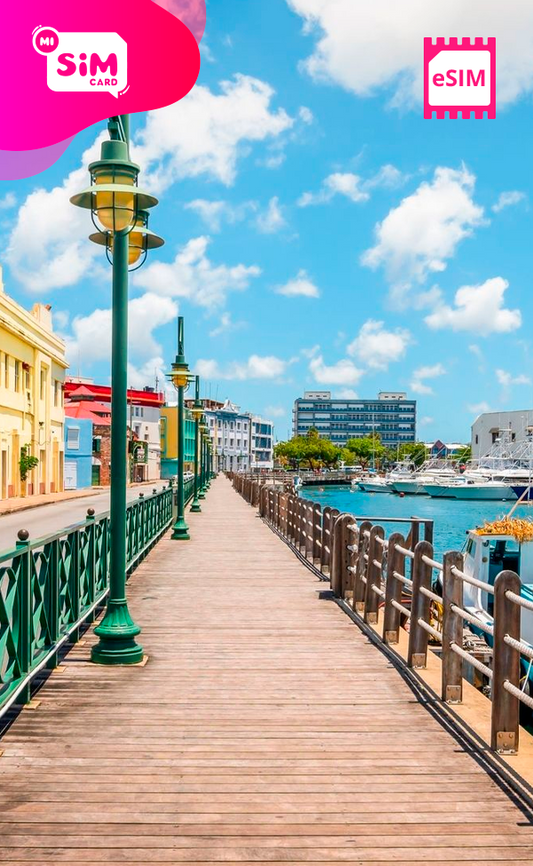 eSIM con datos ilimitados para Barbados