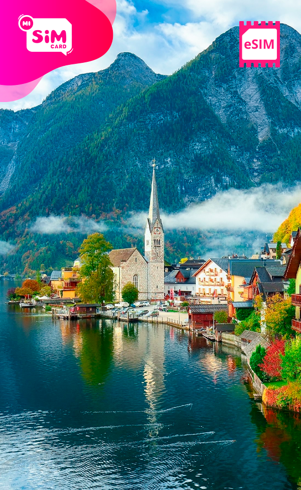 eSIM con datos ilimitados para Austria