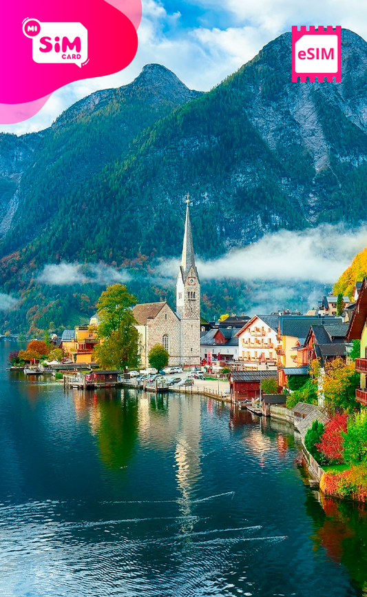 eSIM con datos ilimitados para Austria
