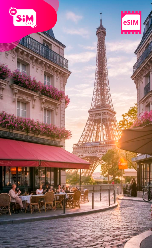 eSIM con datos ilimitados para Francia